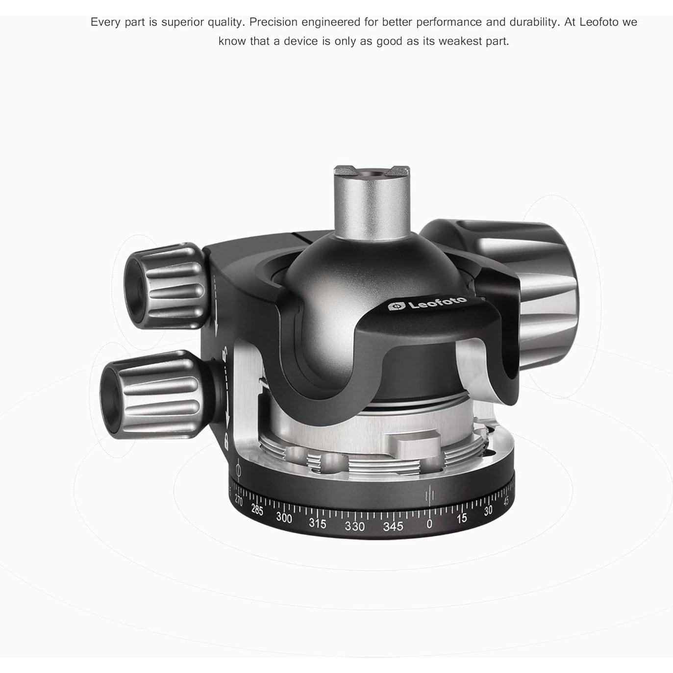 Cabezal de bola Leofoto LH-40LR 91mm con liberación rápida 20kg