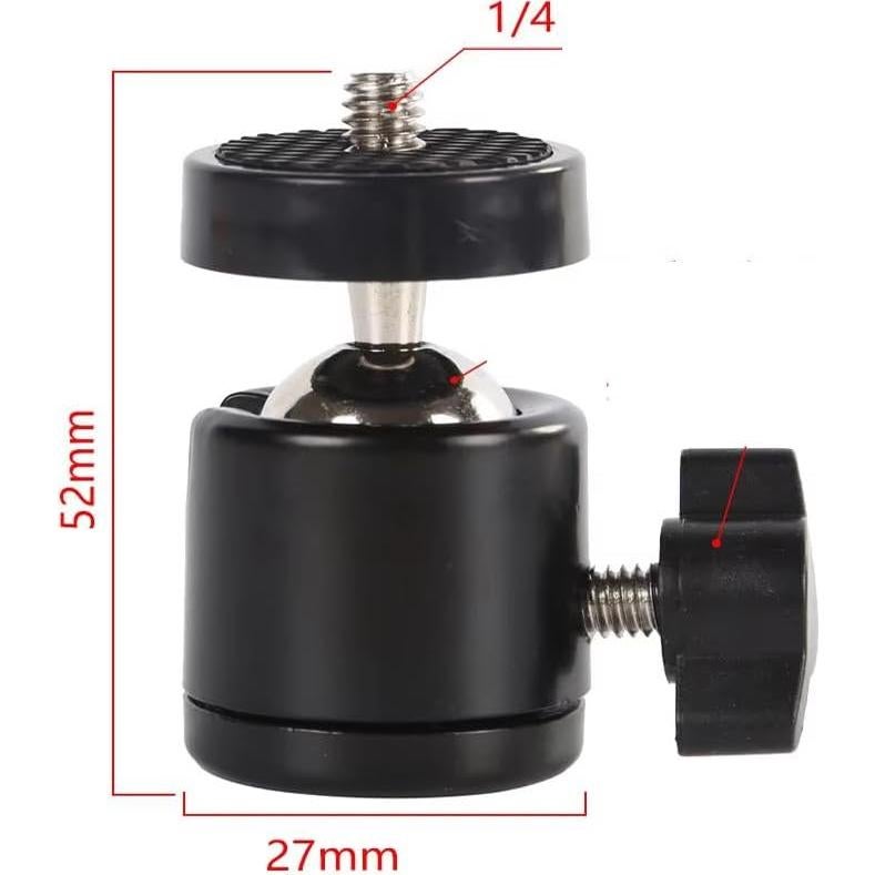 Paquete de 3 Cabezas de Bola Giratorias 1/4" ThtRht