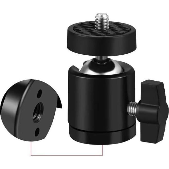 Paquete de 3 Cabezas de Bola Giratorias 1/4" ThtRht