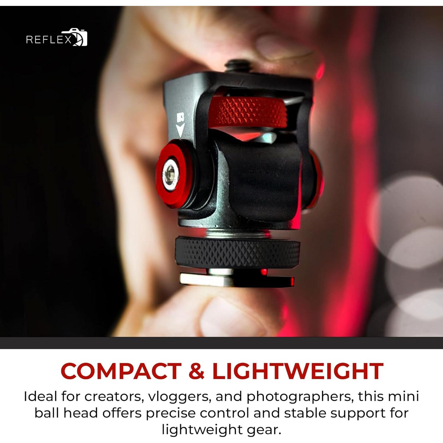 Cabezal de Bola Mini Reflex Camera TE277 Aluminio 360°