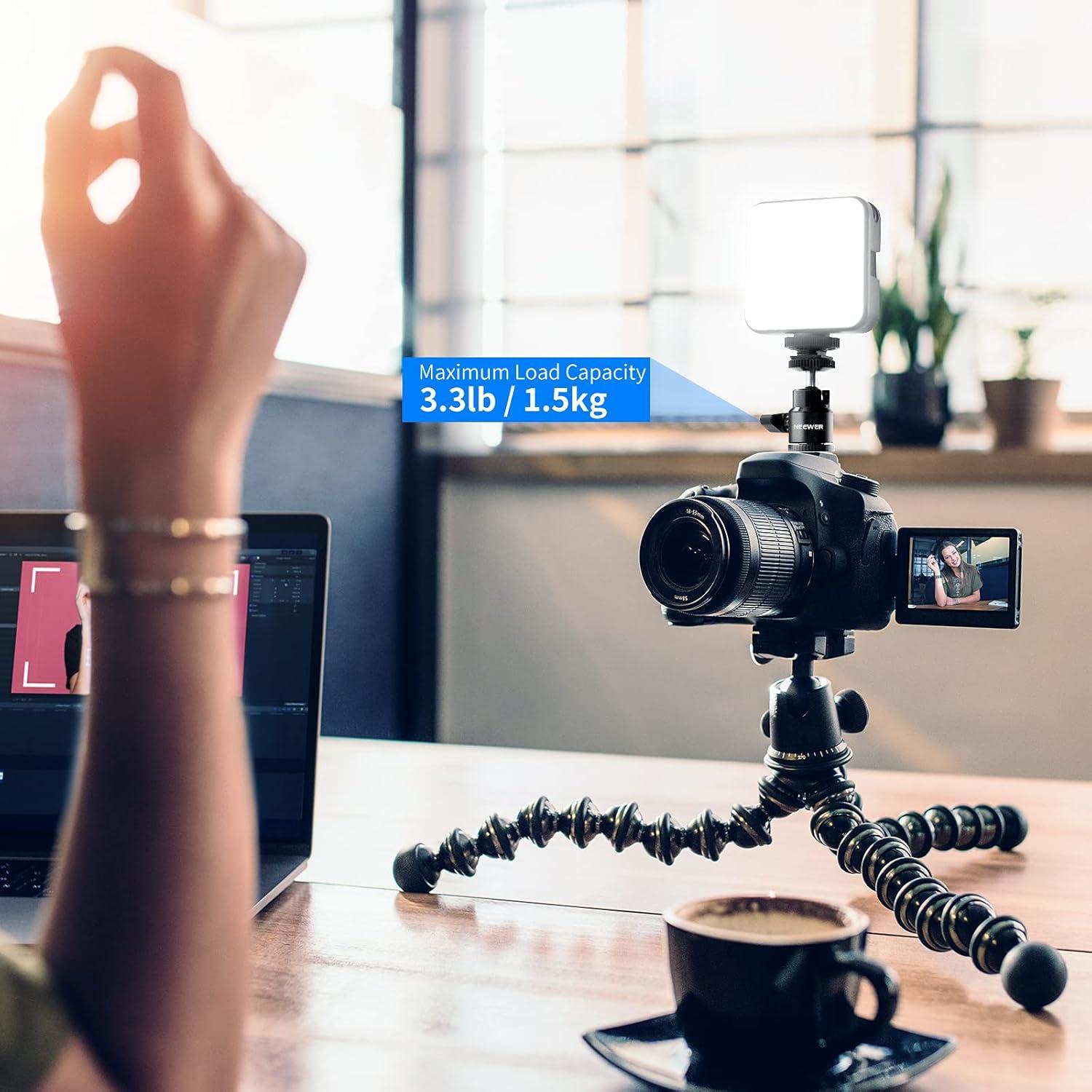 Cabezal Esférico Mini NEEWER ST17 con Zapata Fría y Tornillo 1/4"