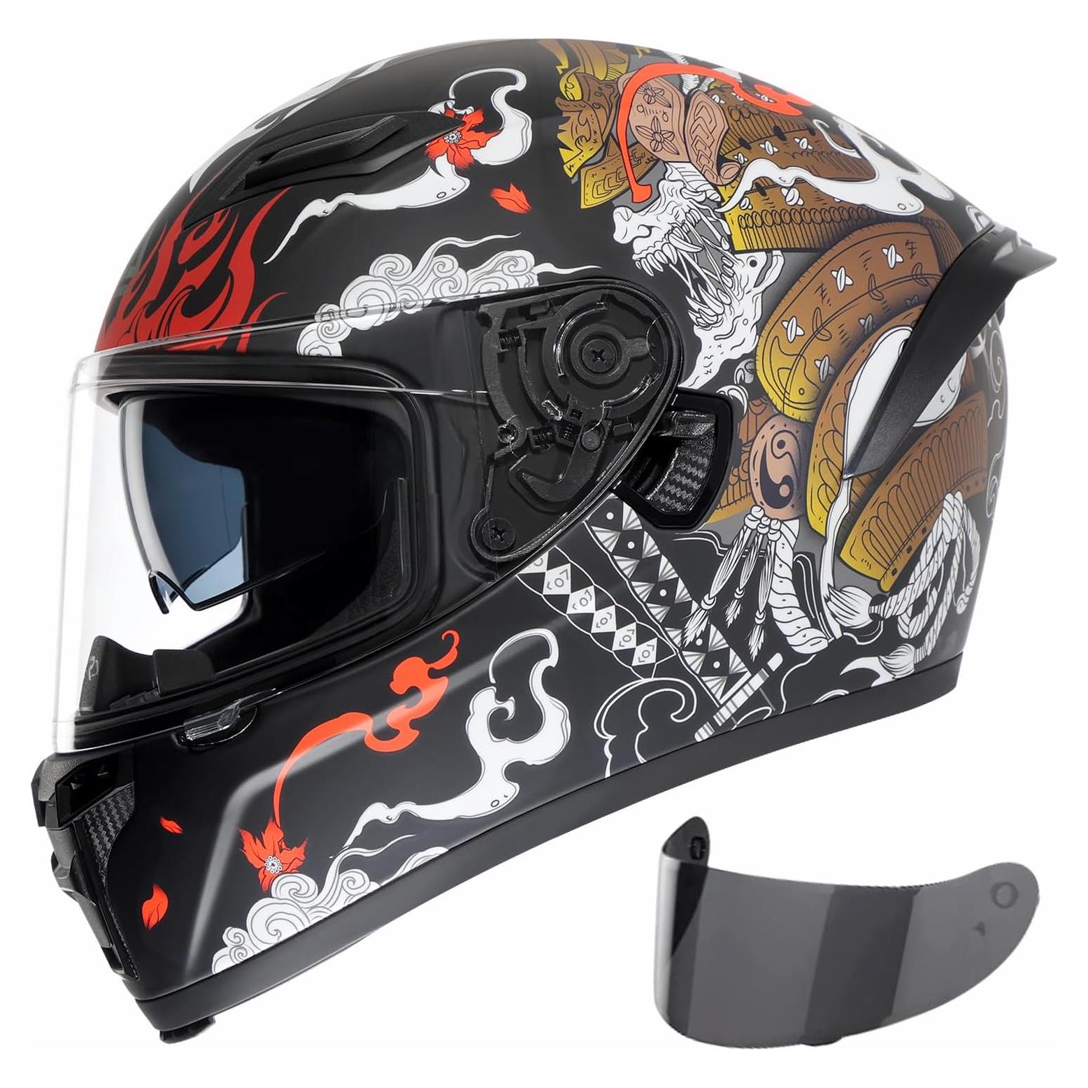 Casco Integral TRIANGLE FF351 Doble Visor Solar Mediano