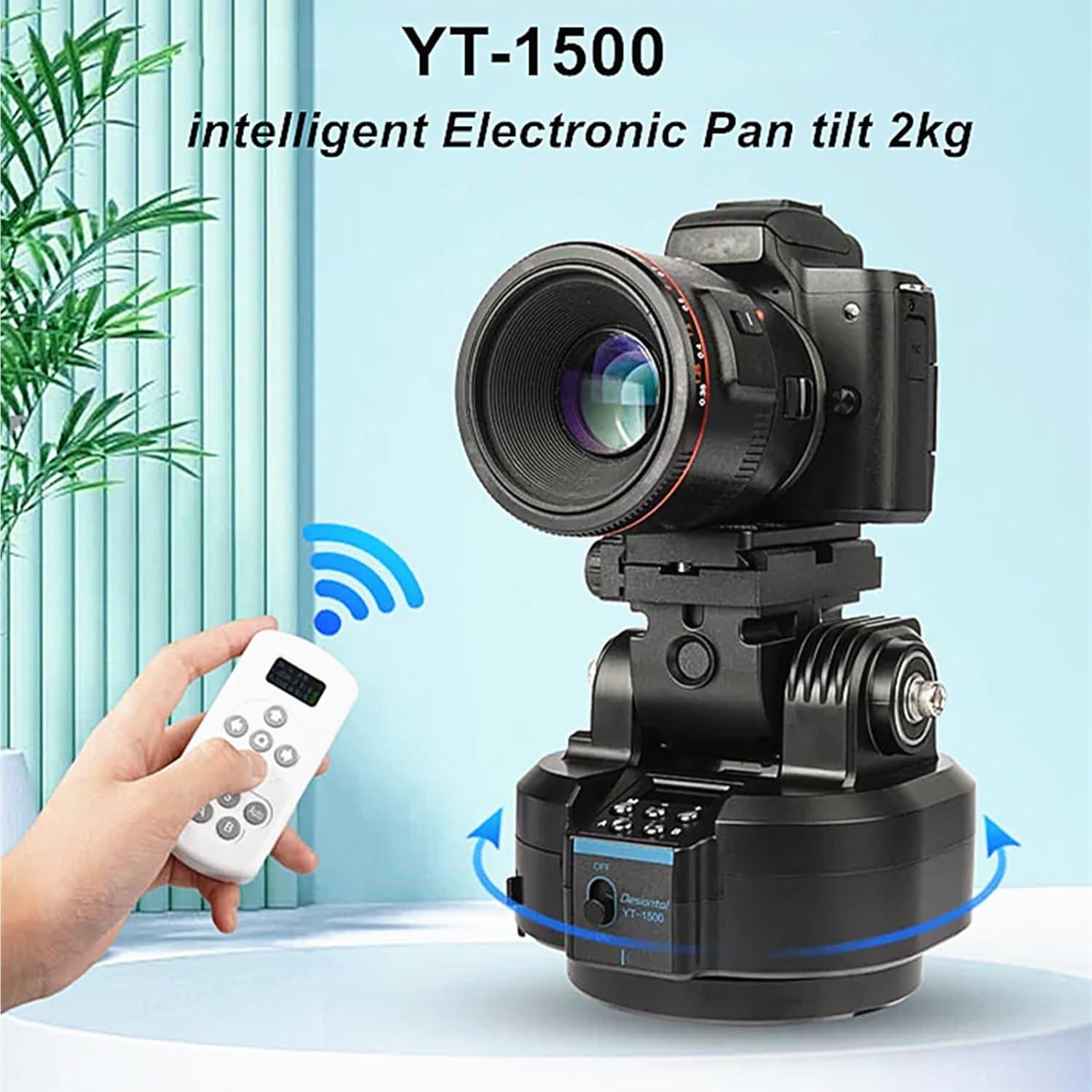 Cabezal panorámico motorizado YT-1500 con control remoto 2kg