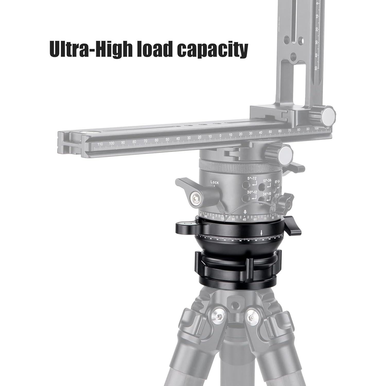 Cabezal de trípode panorámico SUNWAYFOTO LB-68R 10kg