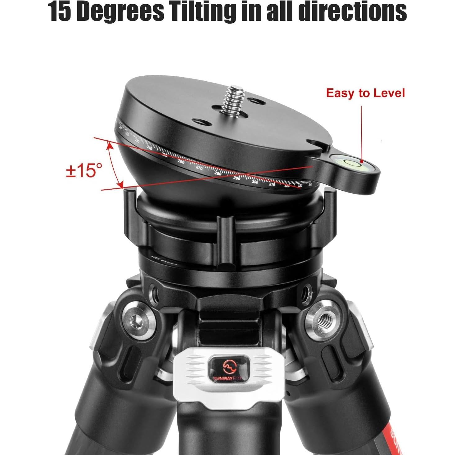 Cabezal de trípode panorámico SUNWAYFOTO LB-68R 10kg