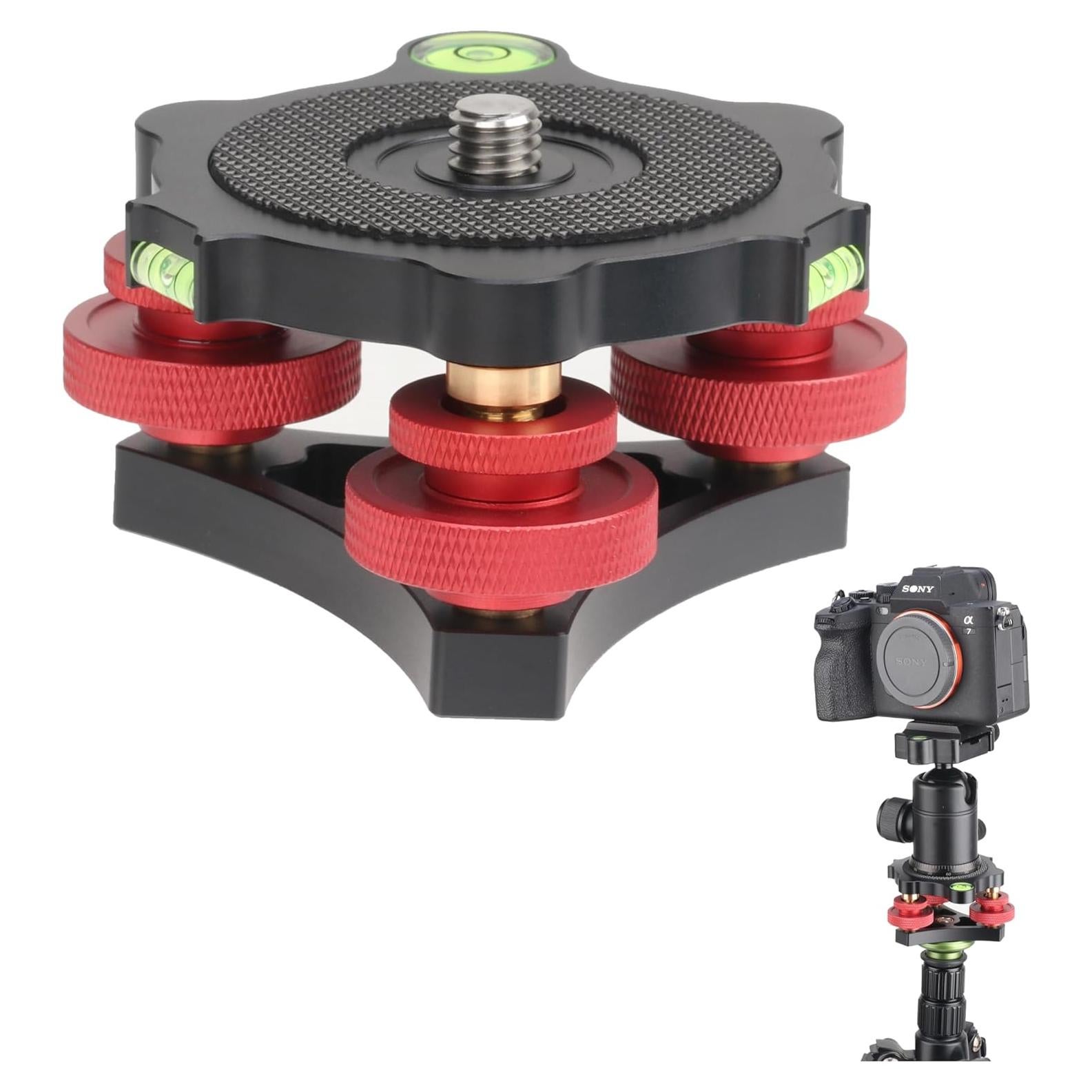 Soporte de trípode Fotga con base niveladora 15kg y 3 ruedas