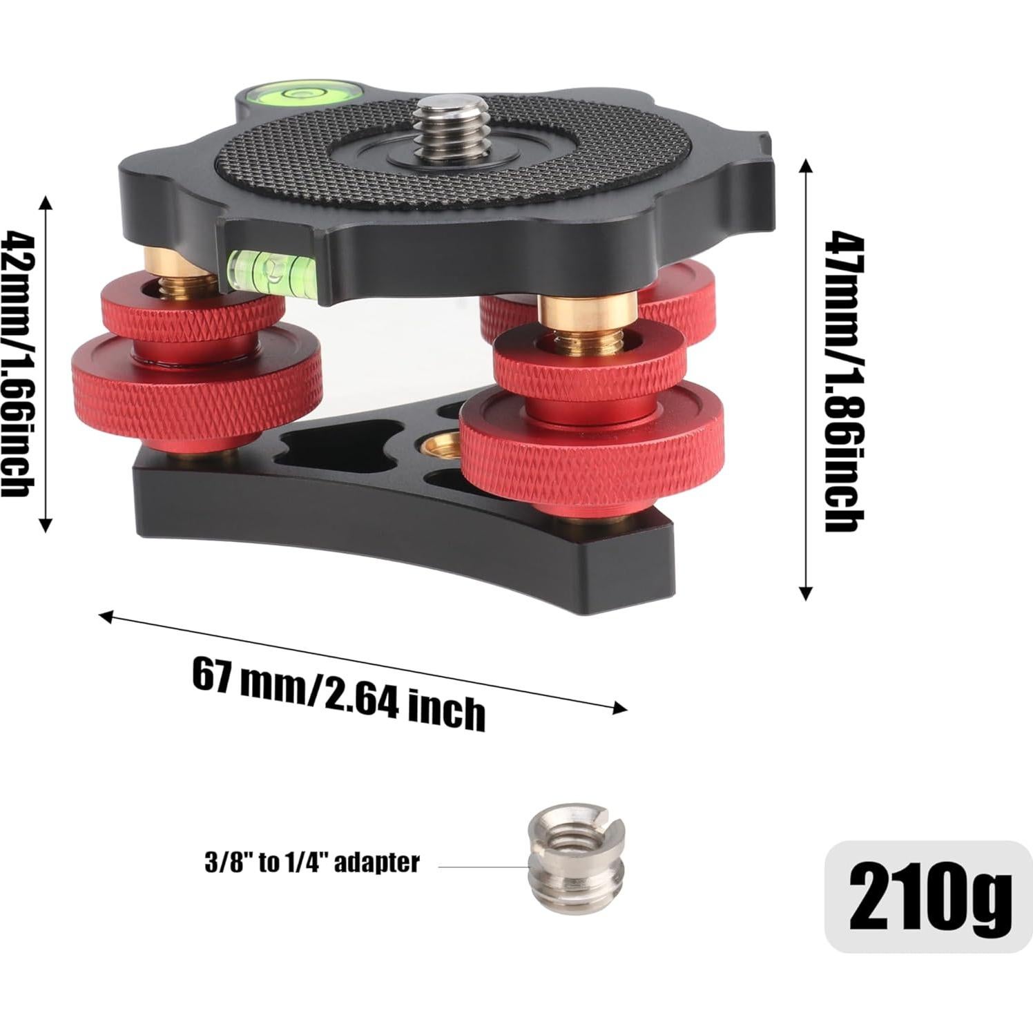 Soporte de trípode Fotga con base niveladora 15kg y 3 ruedas