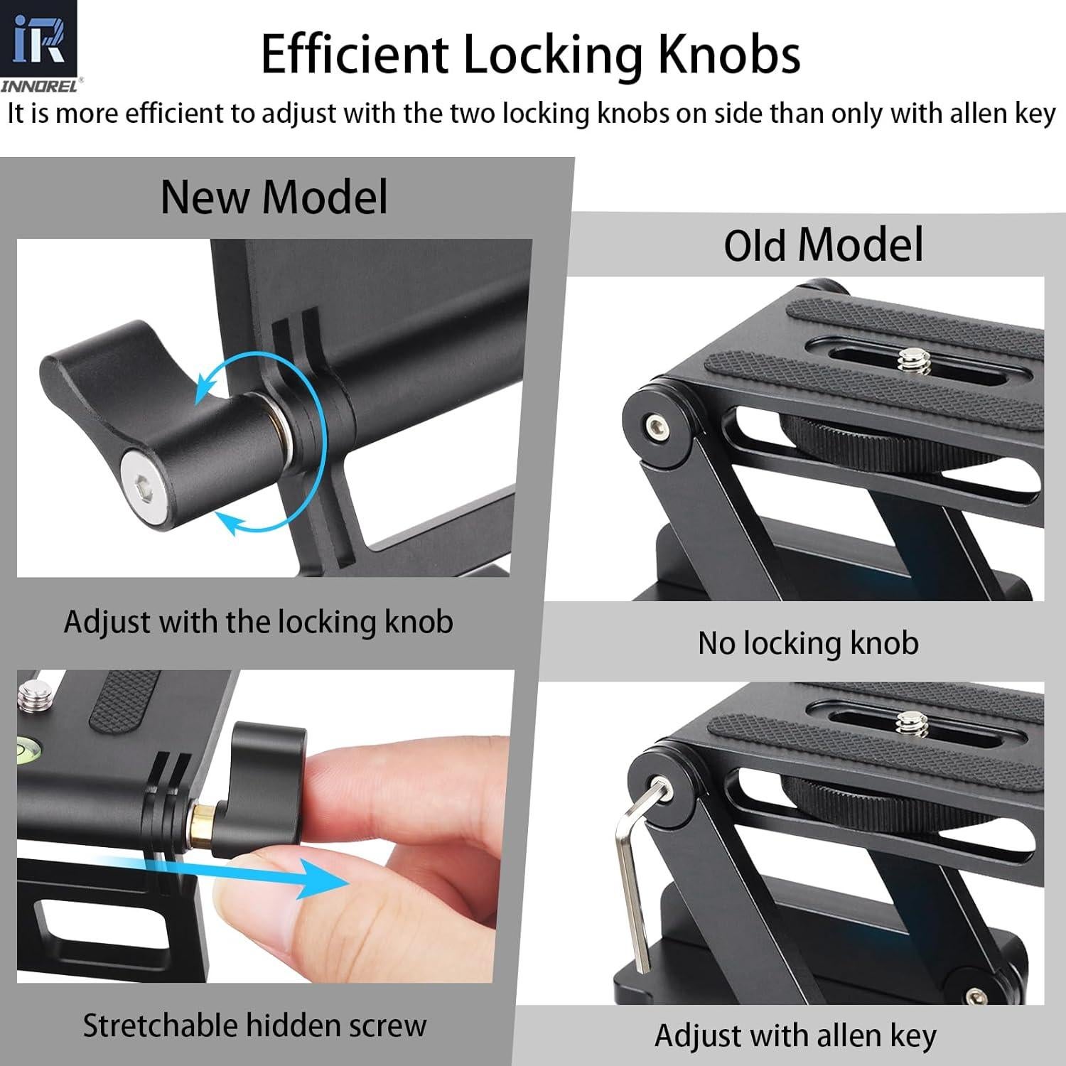 Cabezal de Trípode Flexible INNOREL ZH7 Z Aluminio 5kg