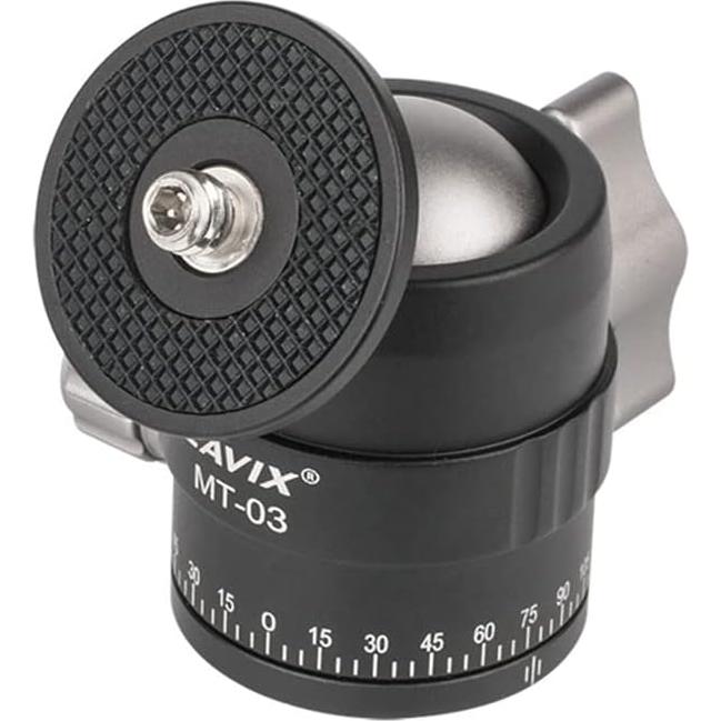 Cabezal de bola mini CAVIX MT-03 para trípode 5 kg