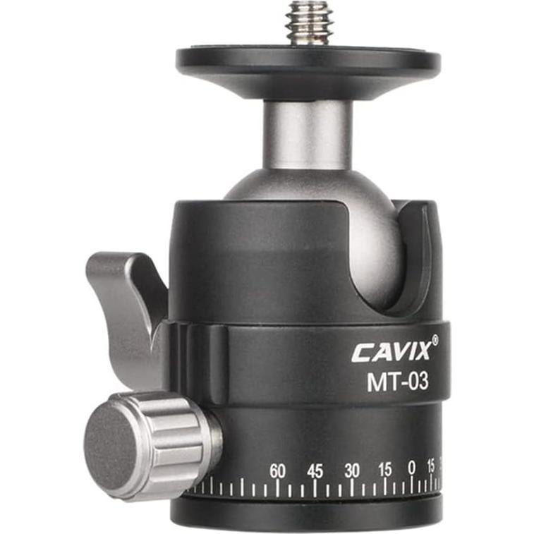 Cabezal de bola mini CAVIX MT-03 para trípode 5 kg
