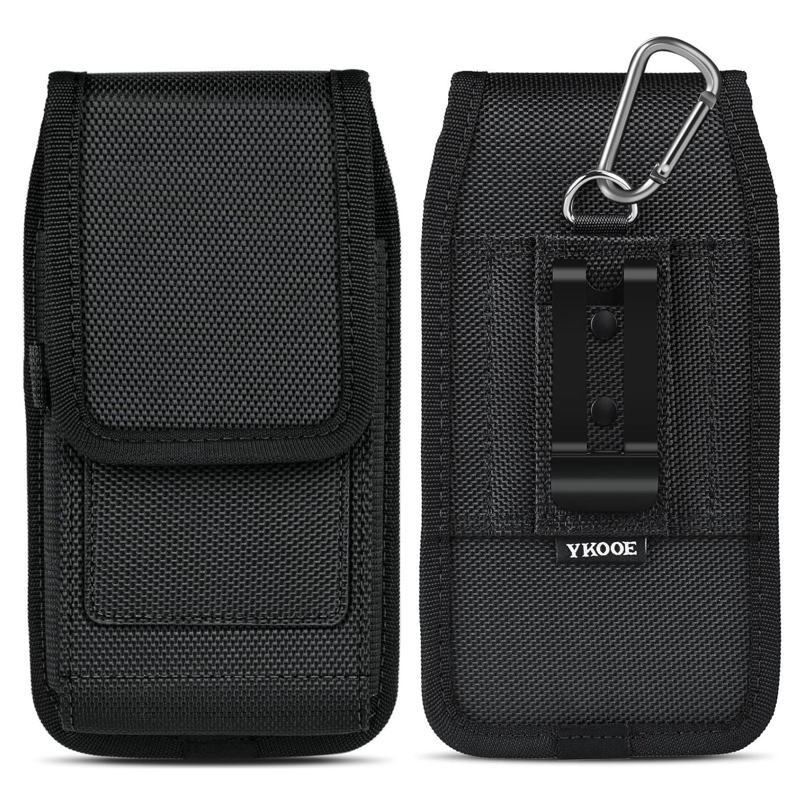 Funda para Teléfono ykooe XXL con Clip y Slot RFID Negro
