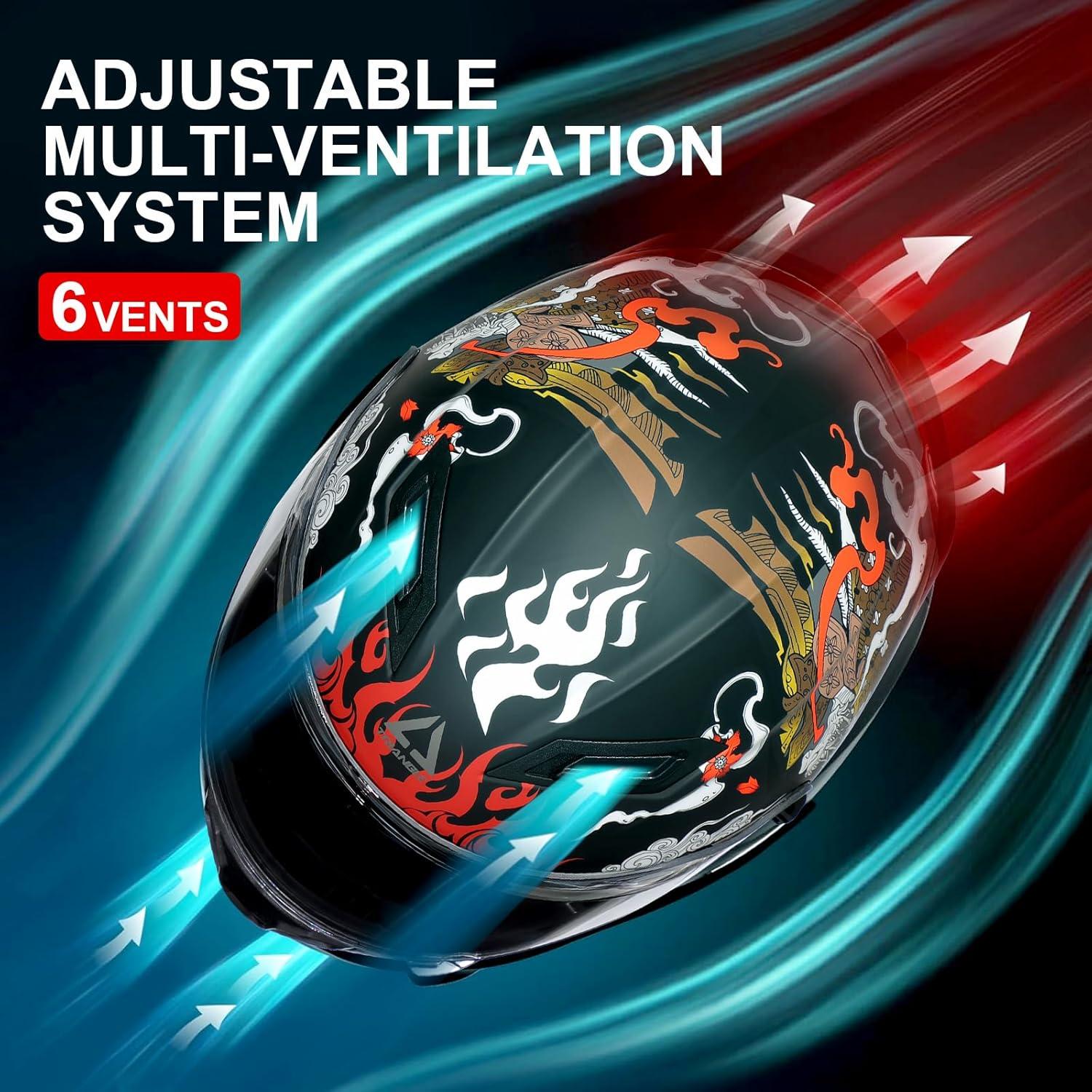 Casco Integral TRIANGLE FF351 Doble Visor Solar Pequeño