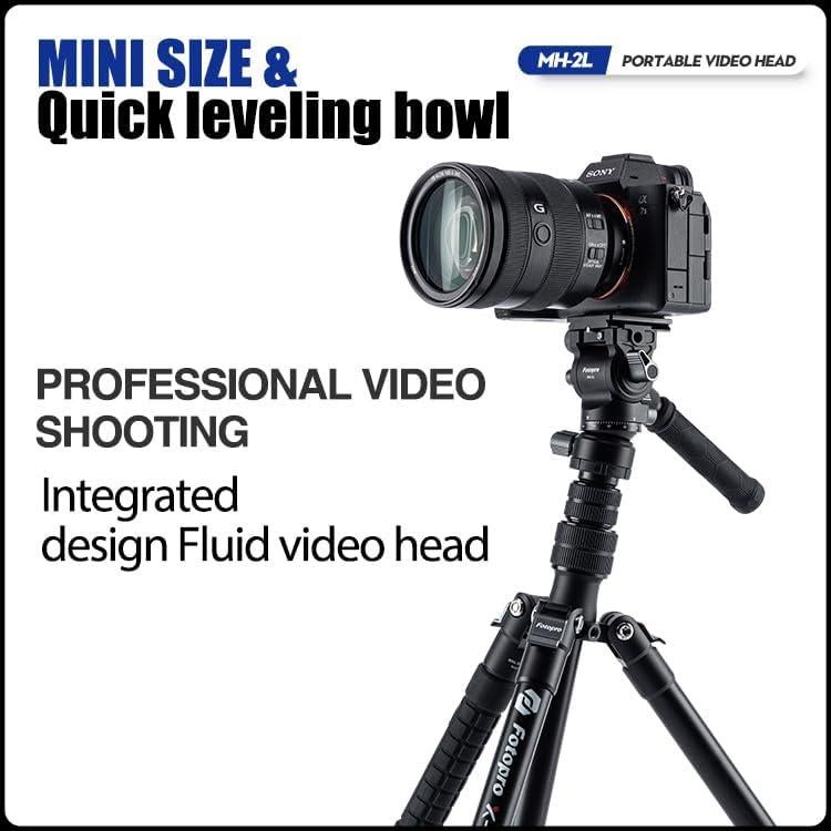 Cabezal de video Fotopro MH-2L con placa QR 3kg para DSLR