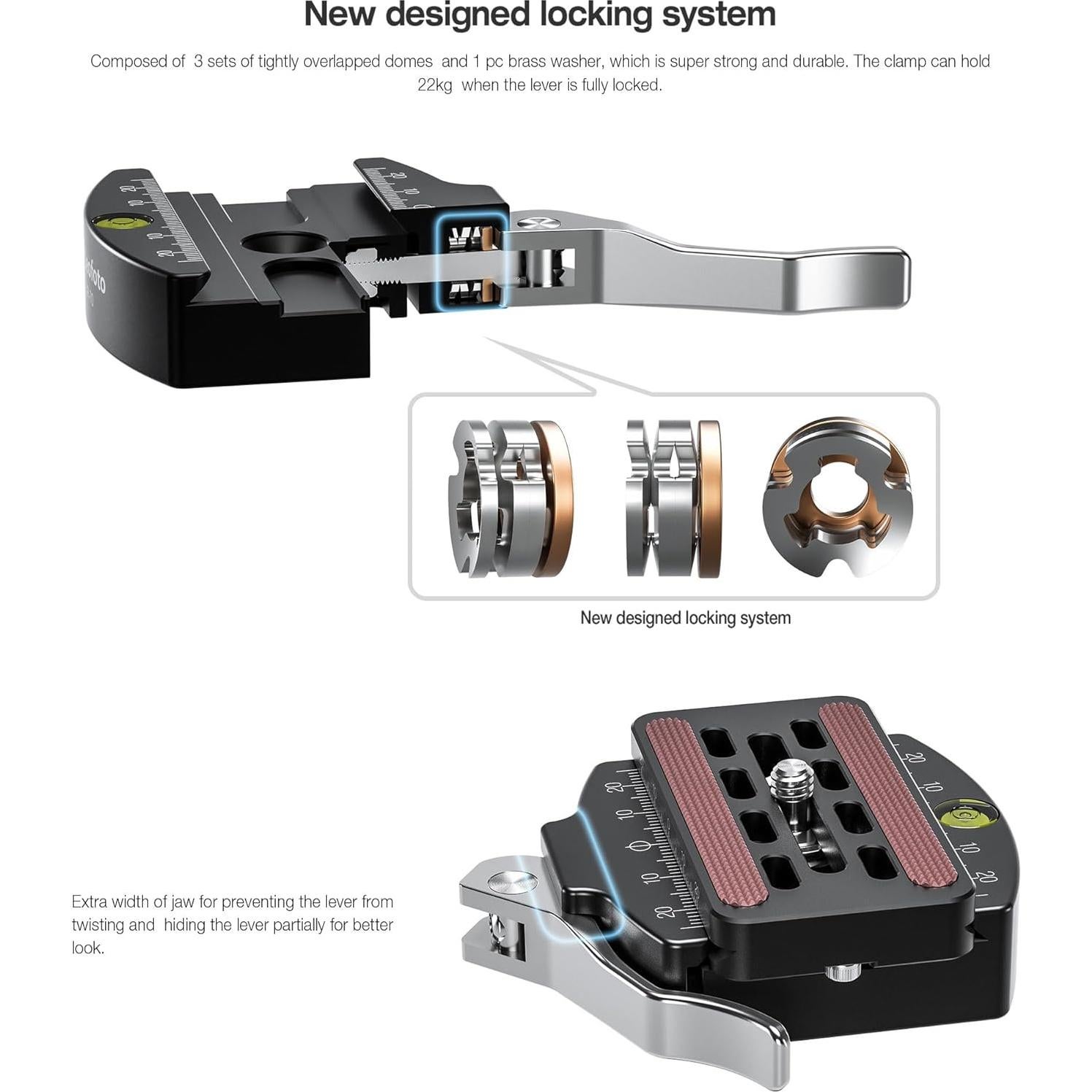 Cabezal de trípode Leofoto LH-47LR 98mm, carga 22kg