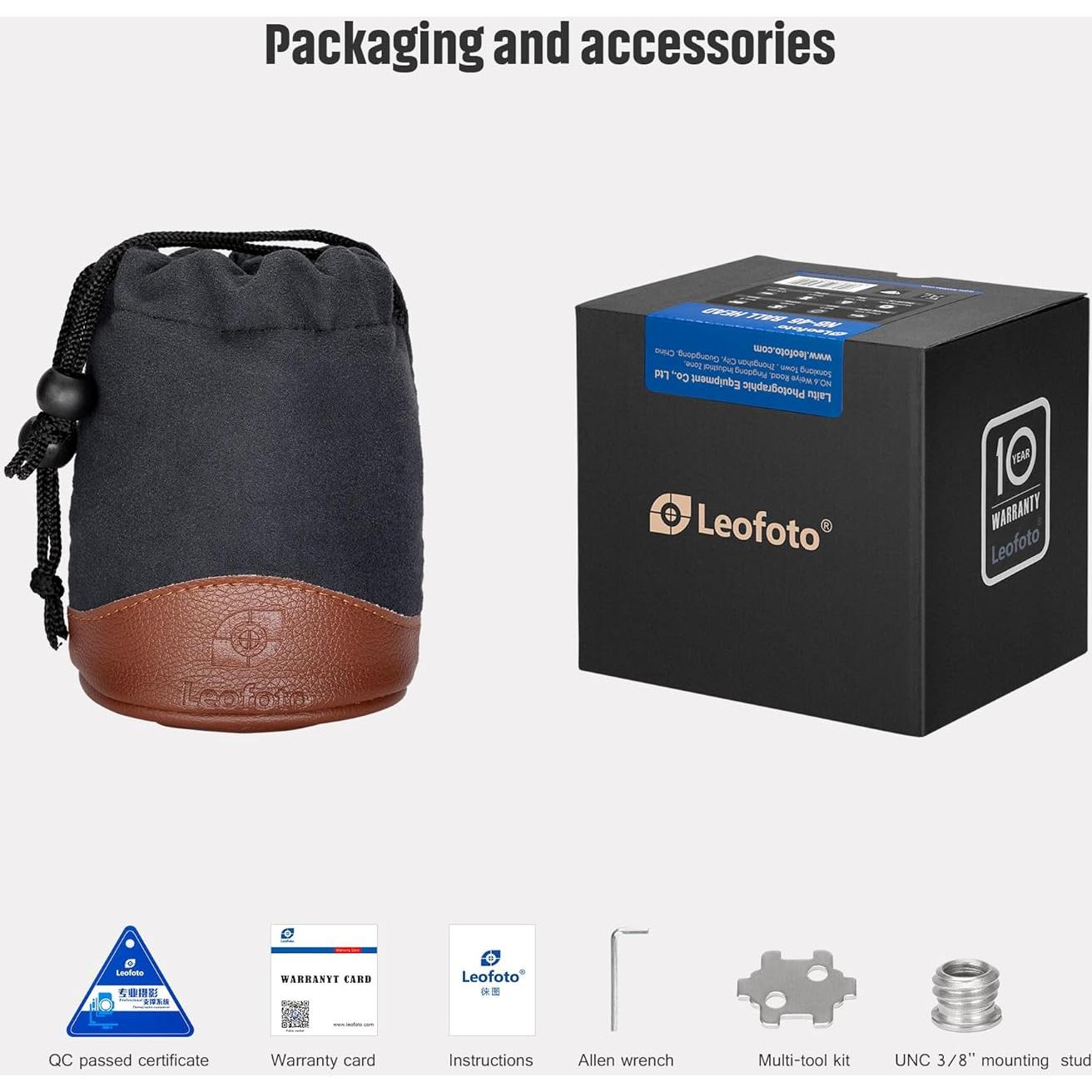 Cabezal de trípode Leofoto LH-47LR 98mm, carga 22kg