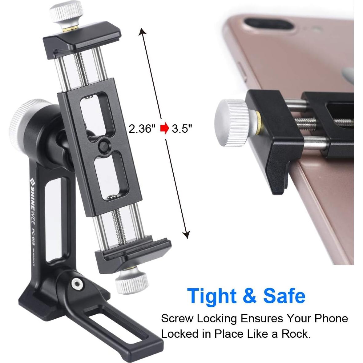 Adaptador de Montaje para Trípode SHINEWEE PC-90S Ajustable