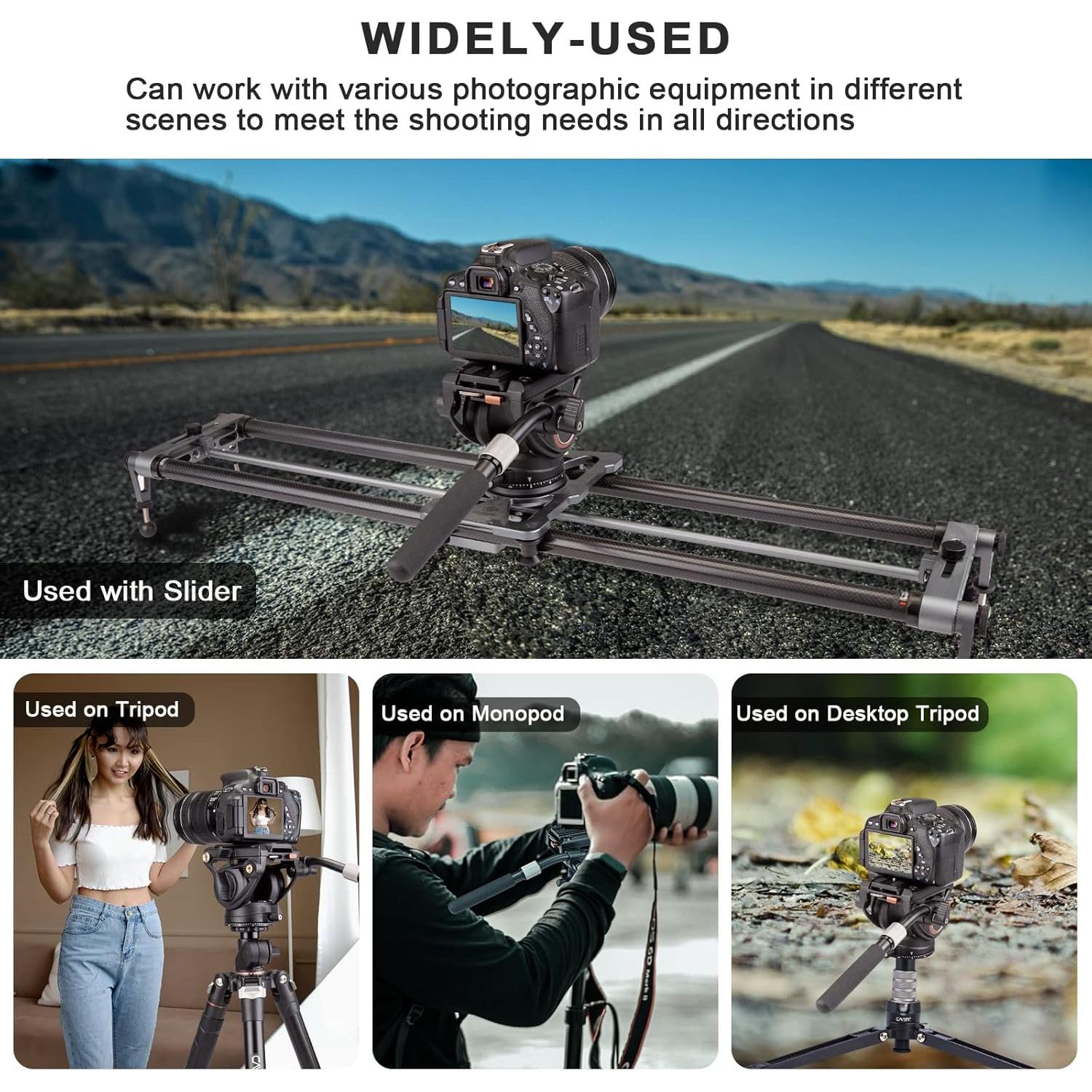 Cabezal Fluido Cayer K6 para Trípode y Monópode - Soporta 7.98 kg