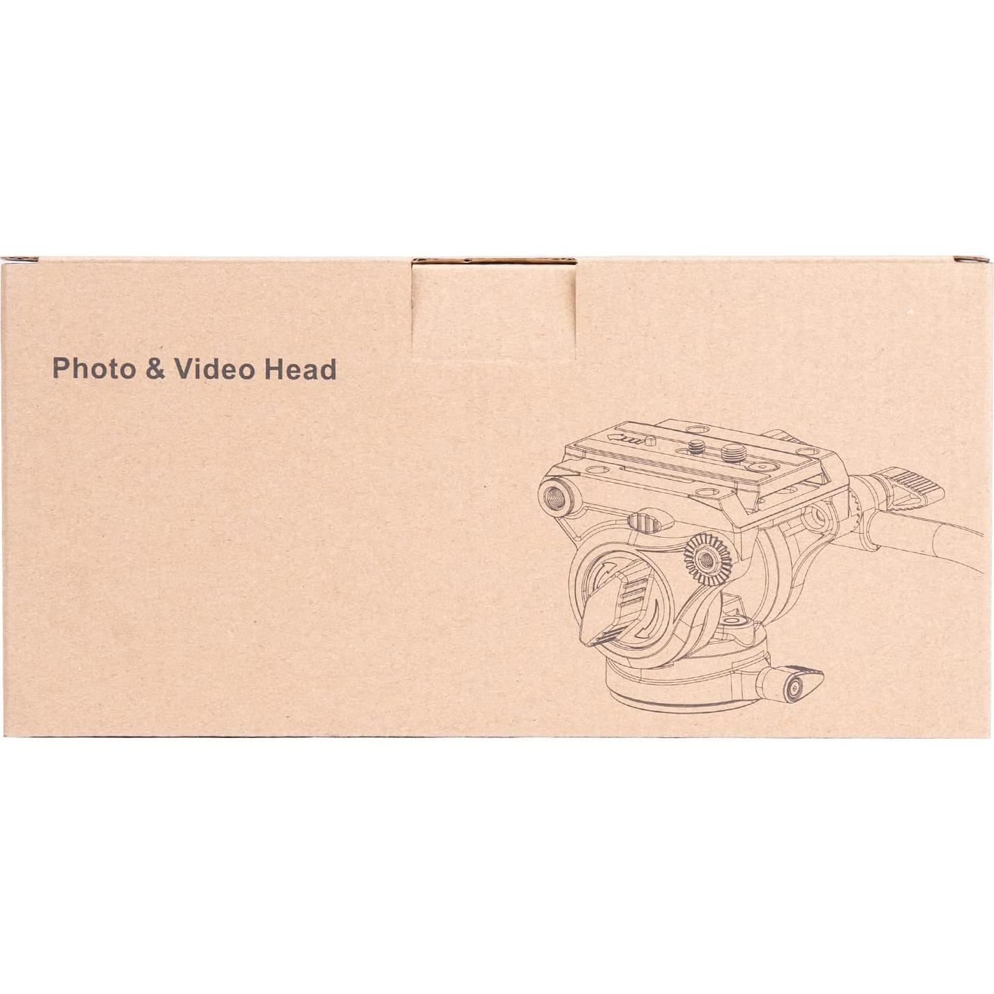 Cabezal Fluido Cayer K6 para Trípode y Monópode - Soporta 7.98 kg