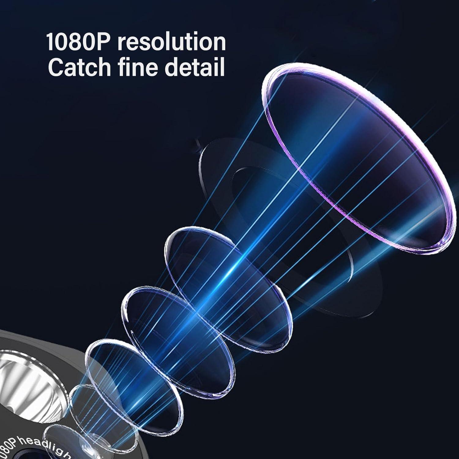 Cámara de Cabeza Bewinner 1080P con Linterna LED Ajustable