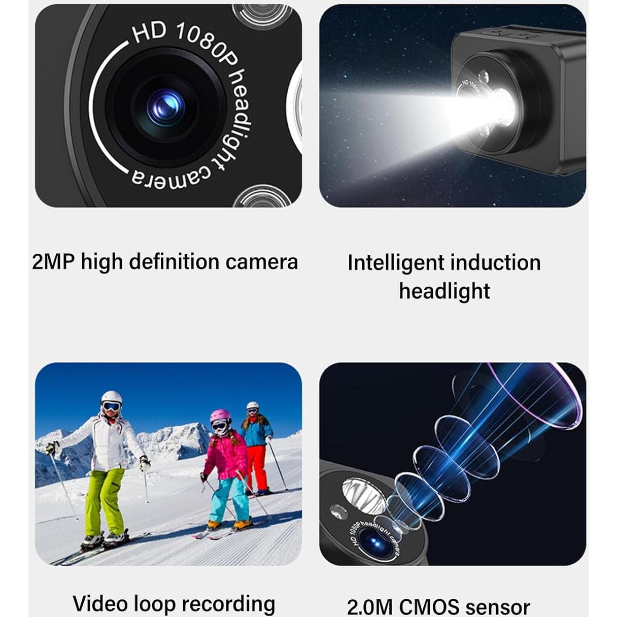 Cámara de Cabeza Bewinner 1080P con Linterna LED Ajustable