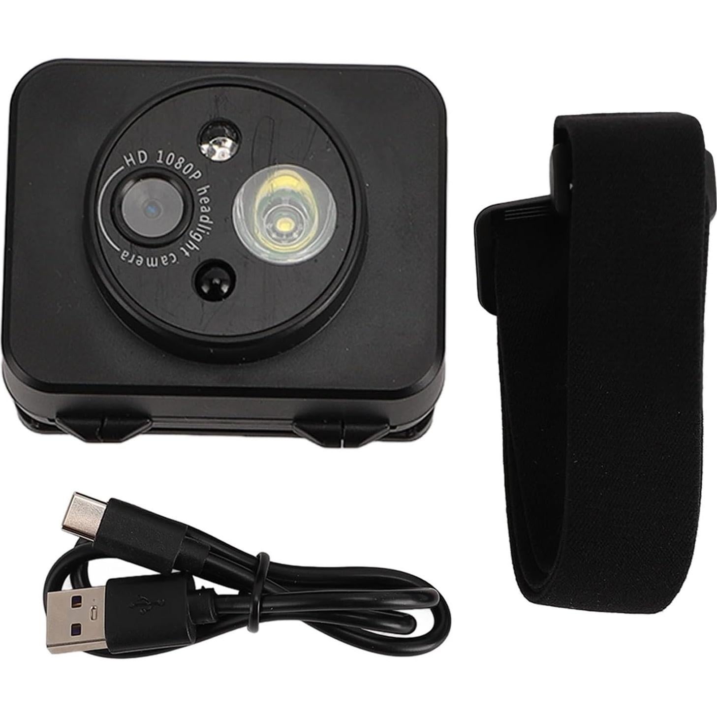 Cámara de Cabeza Bewinner 1080P con Linterna LED Ajustable