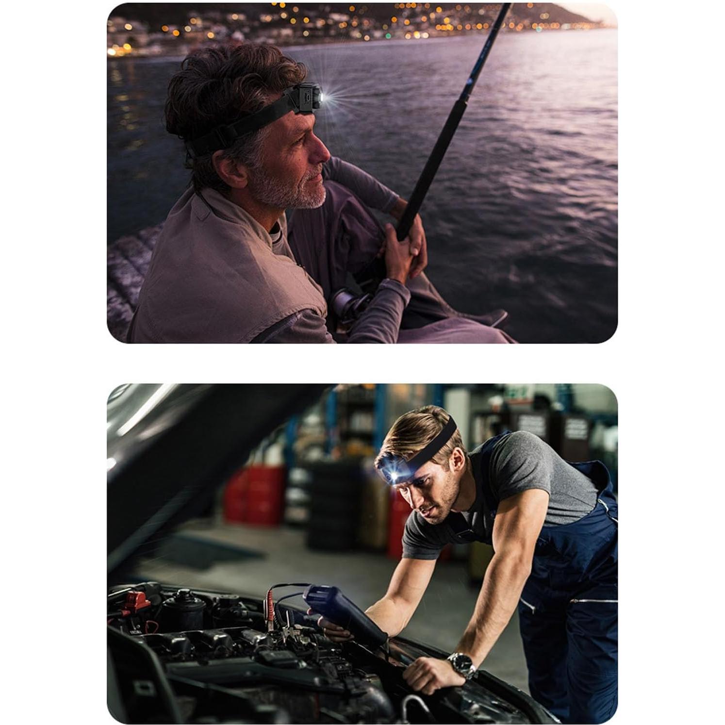 Cámara de Cabeza Bewinner 1080P con Linterna LED Ajustable