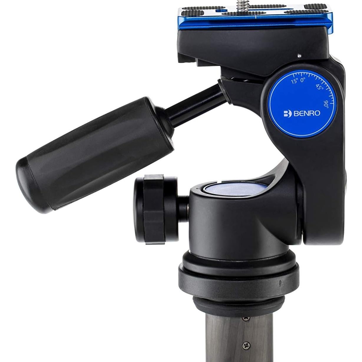 Cabezal de Pan 3 Vías Benro HD3A con Placa QR y 3 Niveles de Burbuja