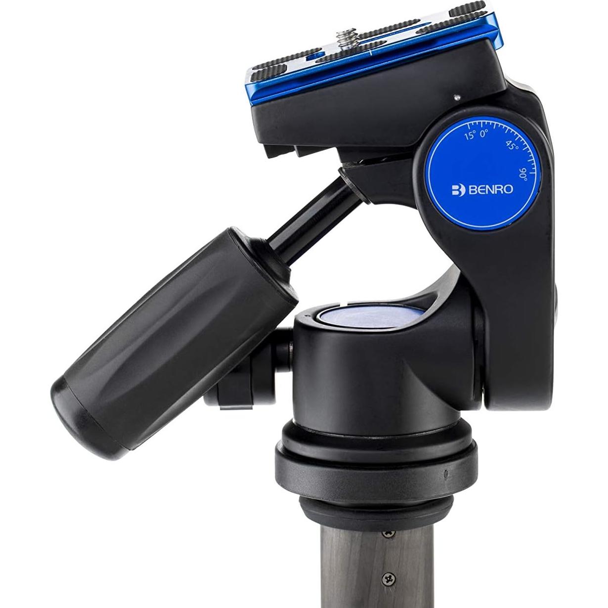 Cabezal de Pan 3 Vías Benro HD3A con Placa QR y 3 Niveles de Burbuja