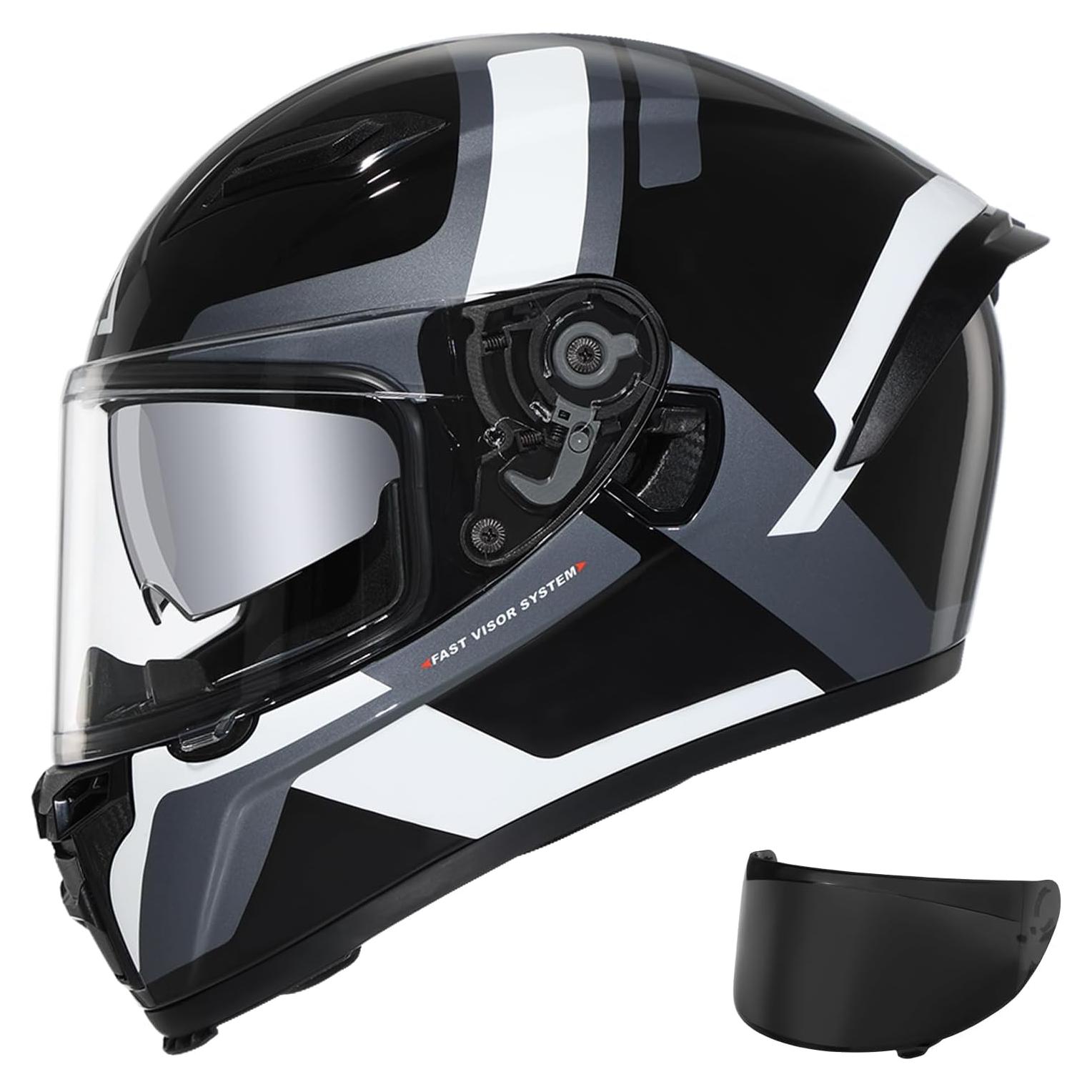 Casco Integral TRIANGLE FF351 Doble Visor Ajustable