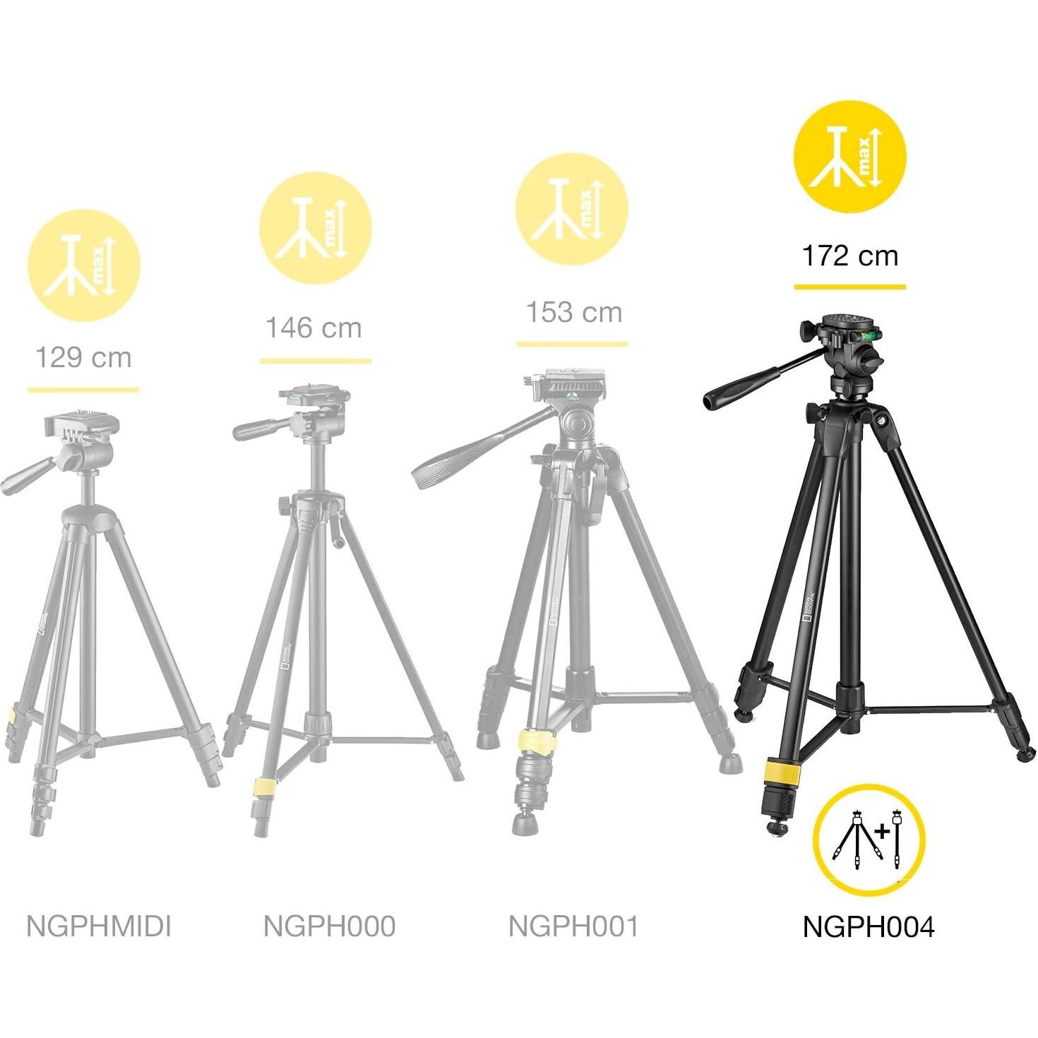Trípode Fotográfico National Geographic NGPH004 con Monopod