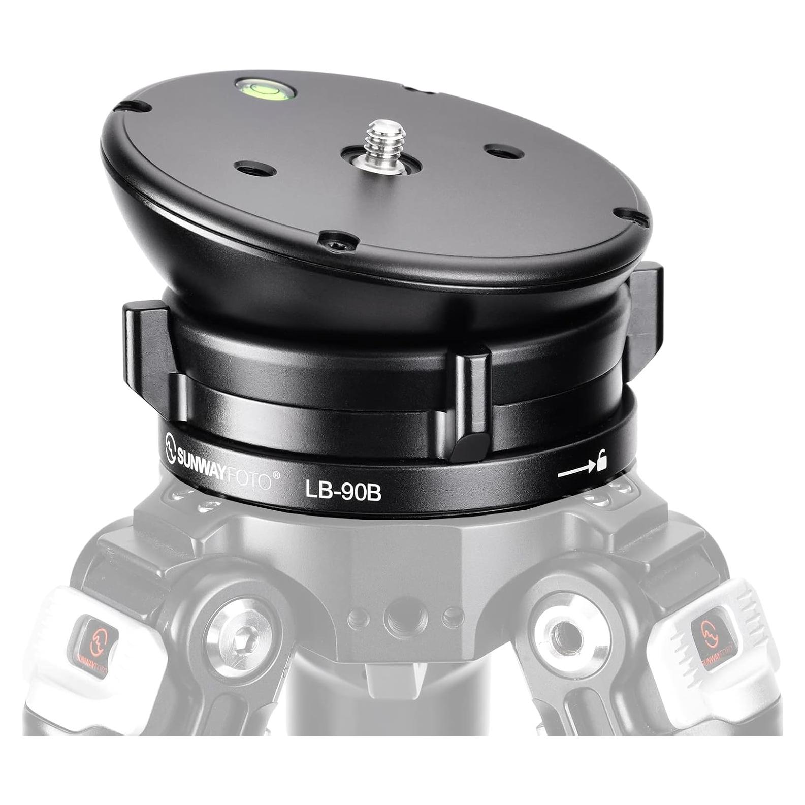 Cabezal de trípode nivelador LB-90B Aluminio 25 kg 360°