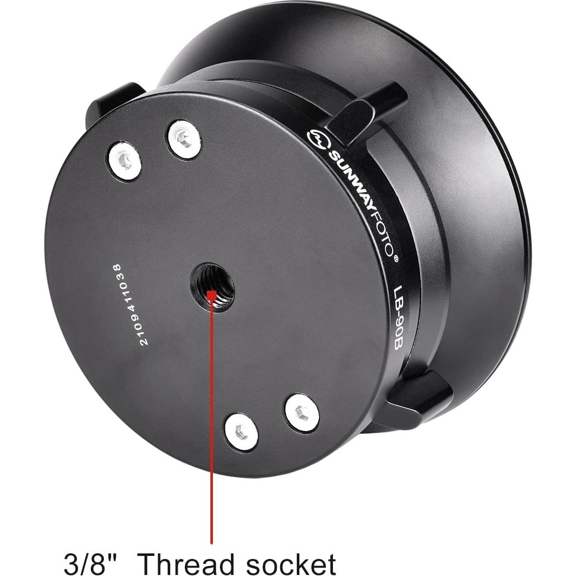 Cabezal de trípode nivelador LB-90B Aluminio 25 kg 360°