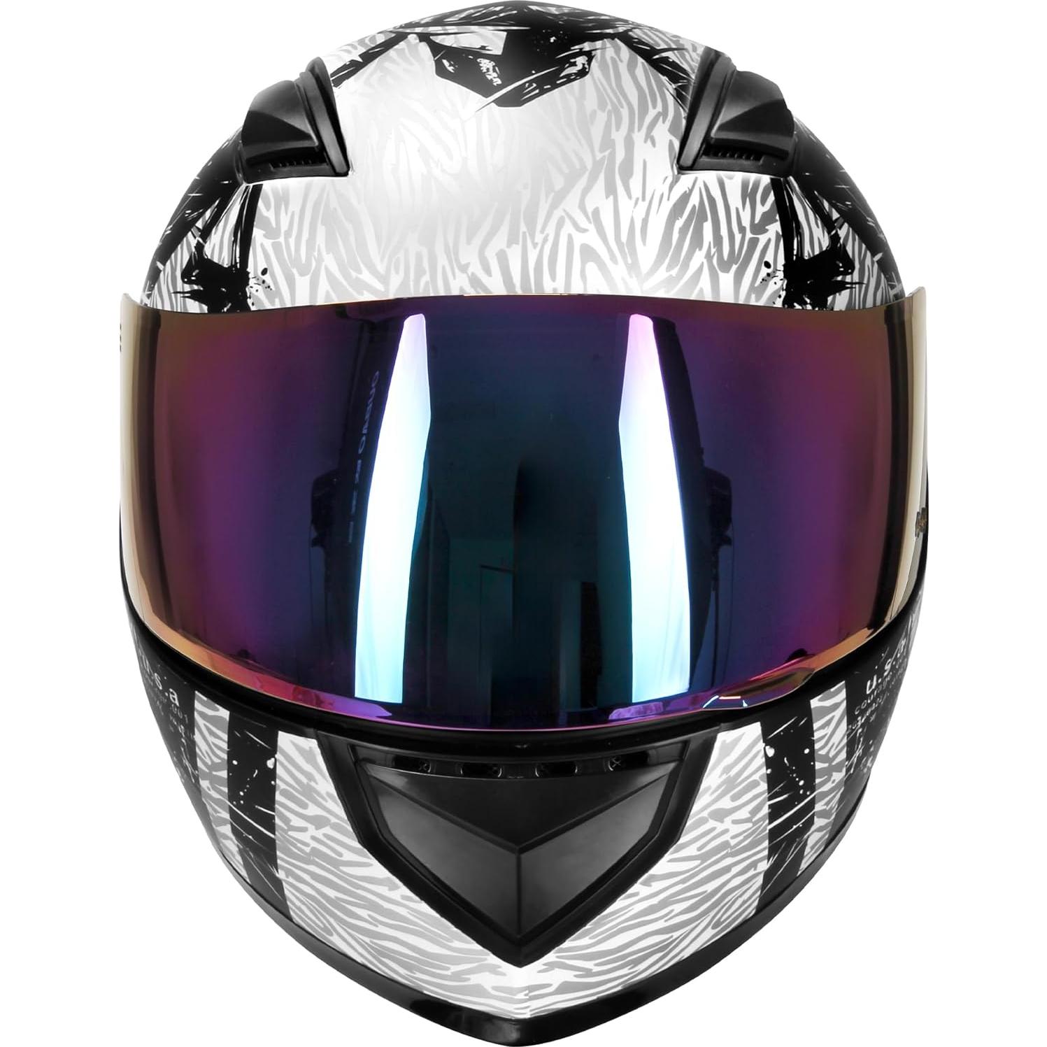 Casco de Motocicleta JAGASOL JS-QK-111S-816-M Medio DOT