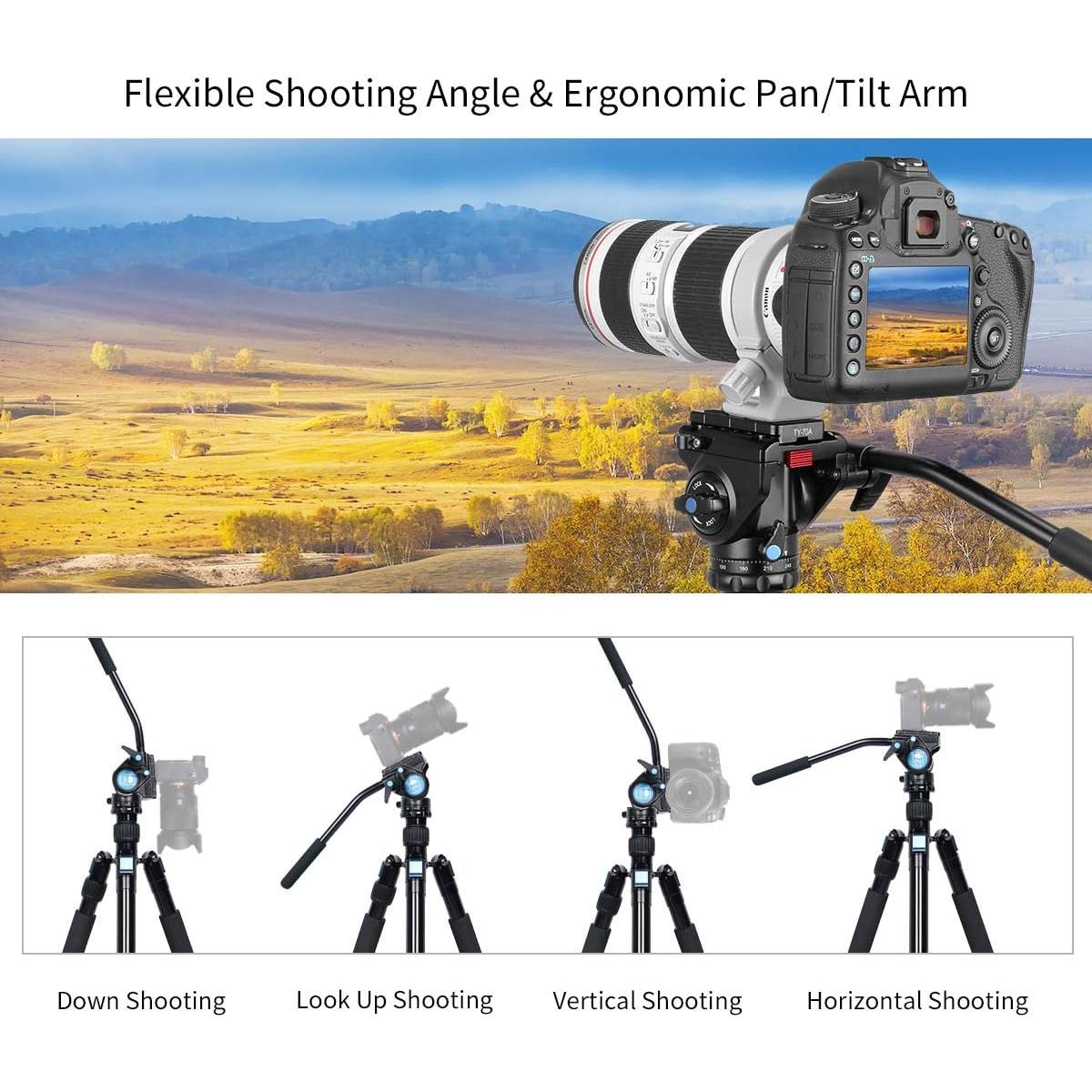 Cabezal de Video Fluido SIRUI AM-5V con Placa Rápida 3 kg