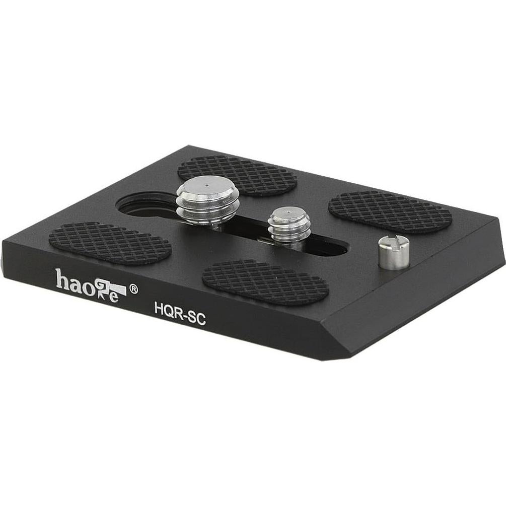 Haoge HQR-SC Camera QR Quick Release Plate for Sachtler Video 14II, DV 2, DV 4, DV 6, DV 8, DV 8/100, DV10 3+3, DV10 5+5, FSB6T, FSB8T, FSB10T Tripod Fluid Head Replace Touch & Go Plate S