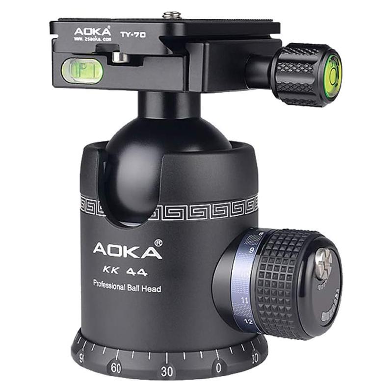 Cabezal de bola panorámico AOKA KK44 360° con placa rápida