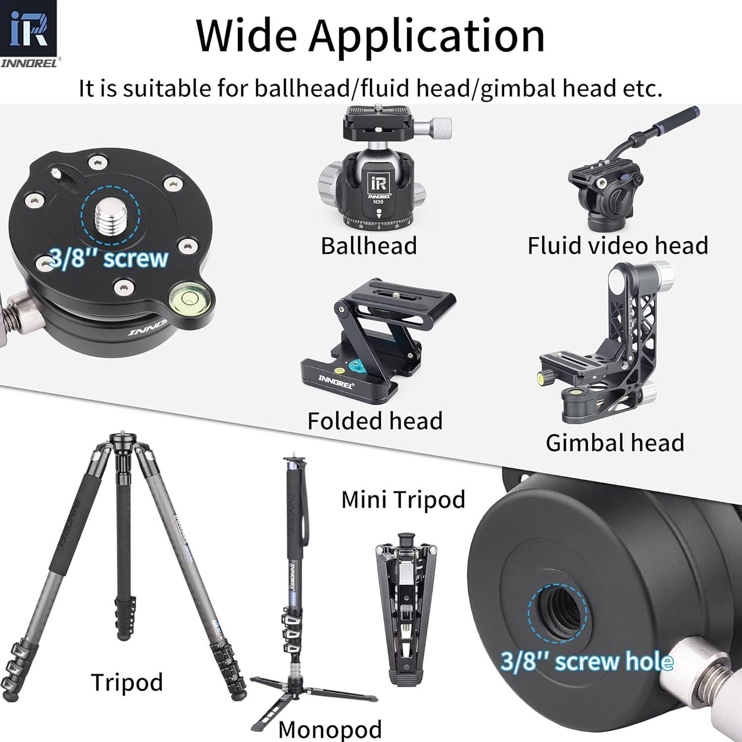 Base de Nivelación INNOREL LB50 con Nivel de Burbuja 10kg