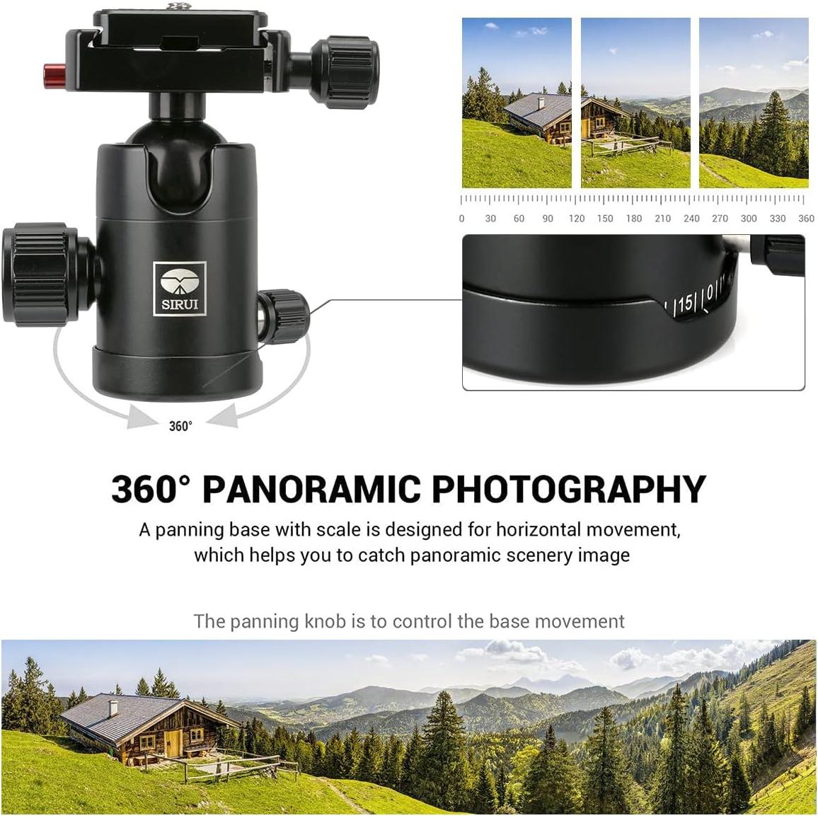 Trípode Mini SIRUI AM-35K 34.3cm Aluminio 4kg Carga