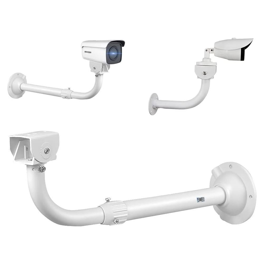 Soporte de cámara CCTV ajustable telescópico Aluminio Beige 40.6-60 cm