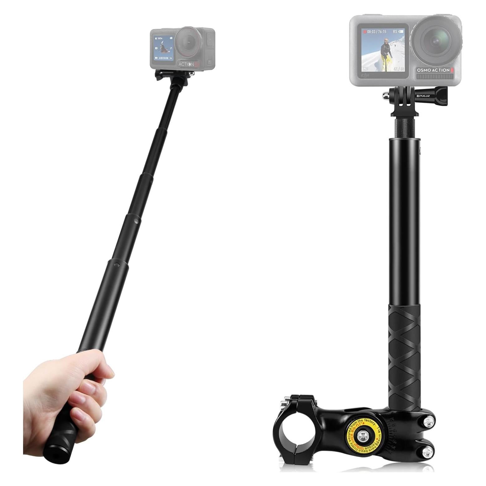 Soporte Telescópico PULUZ para Manillar de Motocicleta y Bicicleta