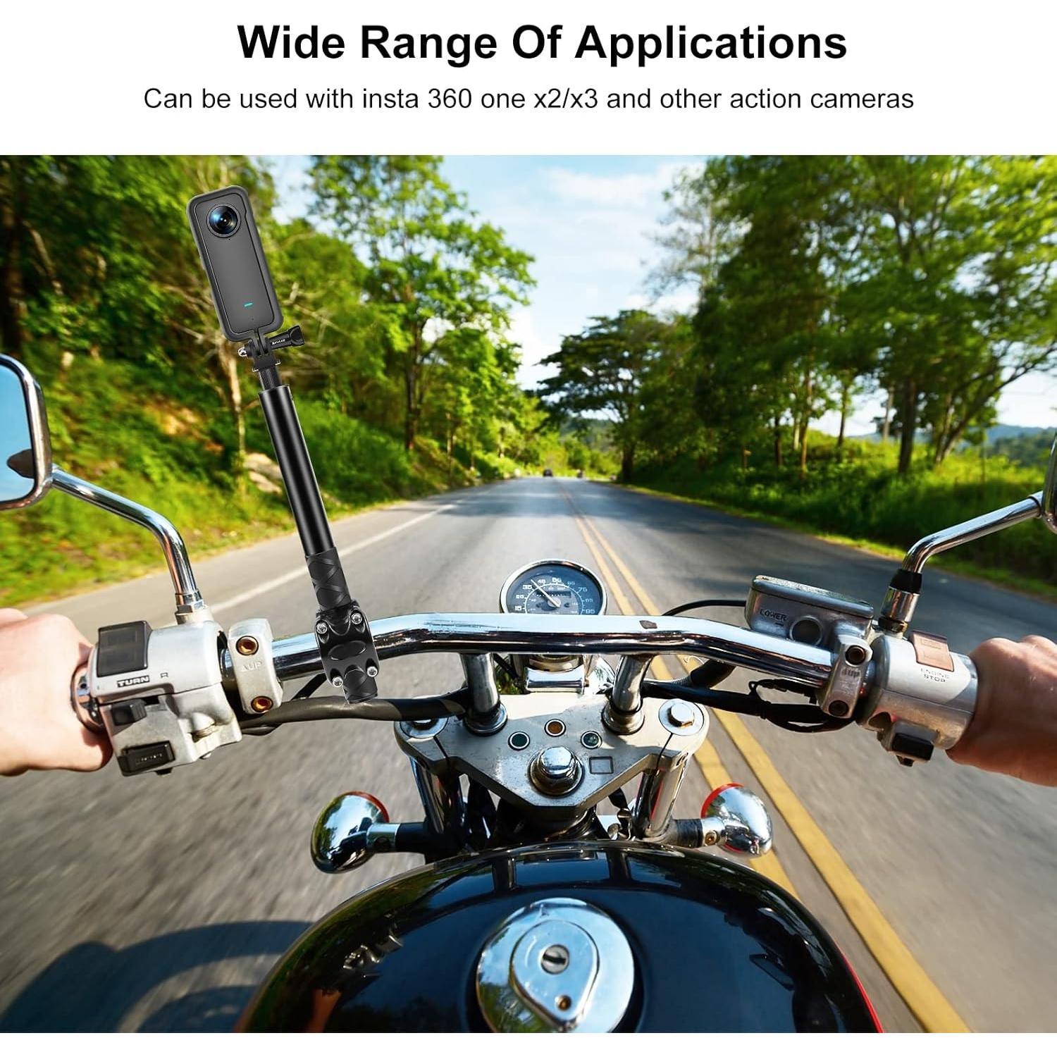 Soporte Telescópico PULUZ para Manillar de Motocicleta y Bicicleta