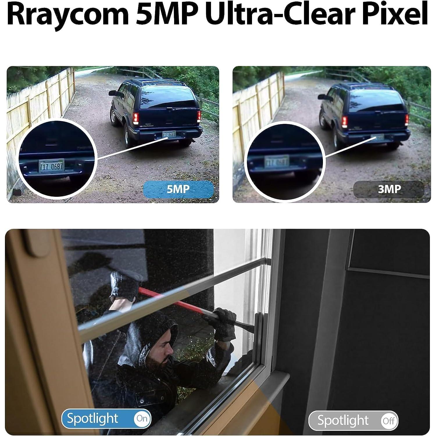 Cámara de Seguridad Solar Inalámbrica Rraycom 5MP WiFi Exterior