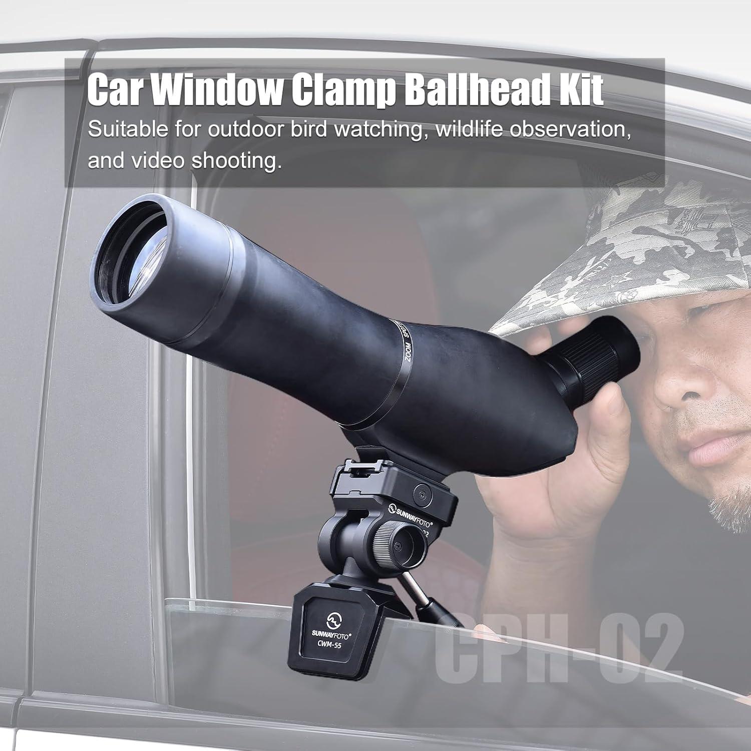 Soporte de Ventana para Coche SUNWAYFOTO CPH-02 Ajustable 5kg