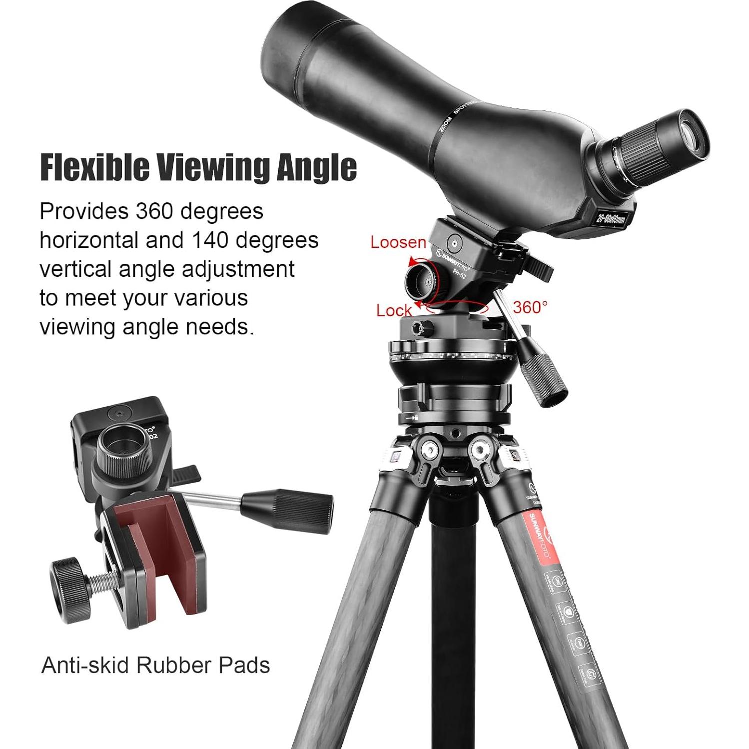 Soporte de Ventana para Coche SUNWAYFOTO CPH-02 Ajustable 5kg