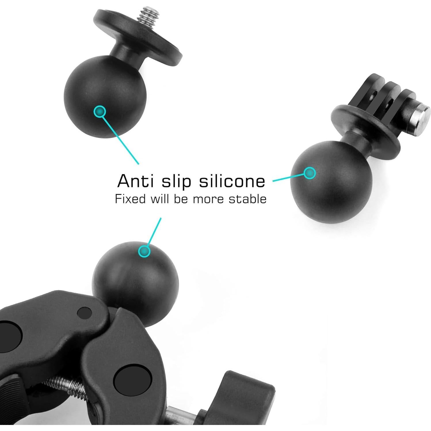 Soporte de Abrazadera GEPULY con Doble Cabezal para Cámara y Teléfono