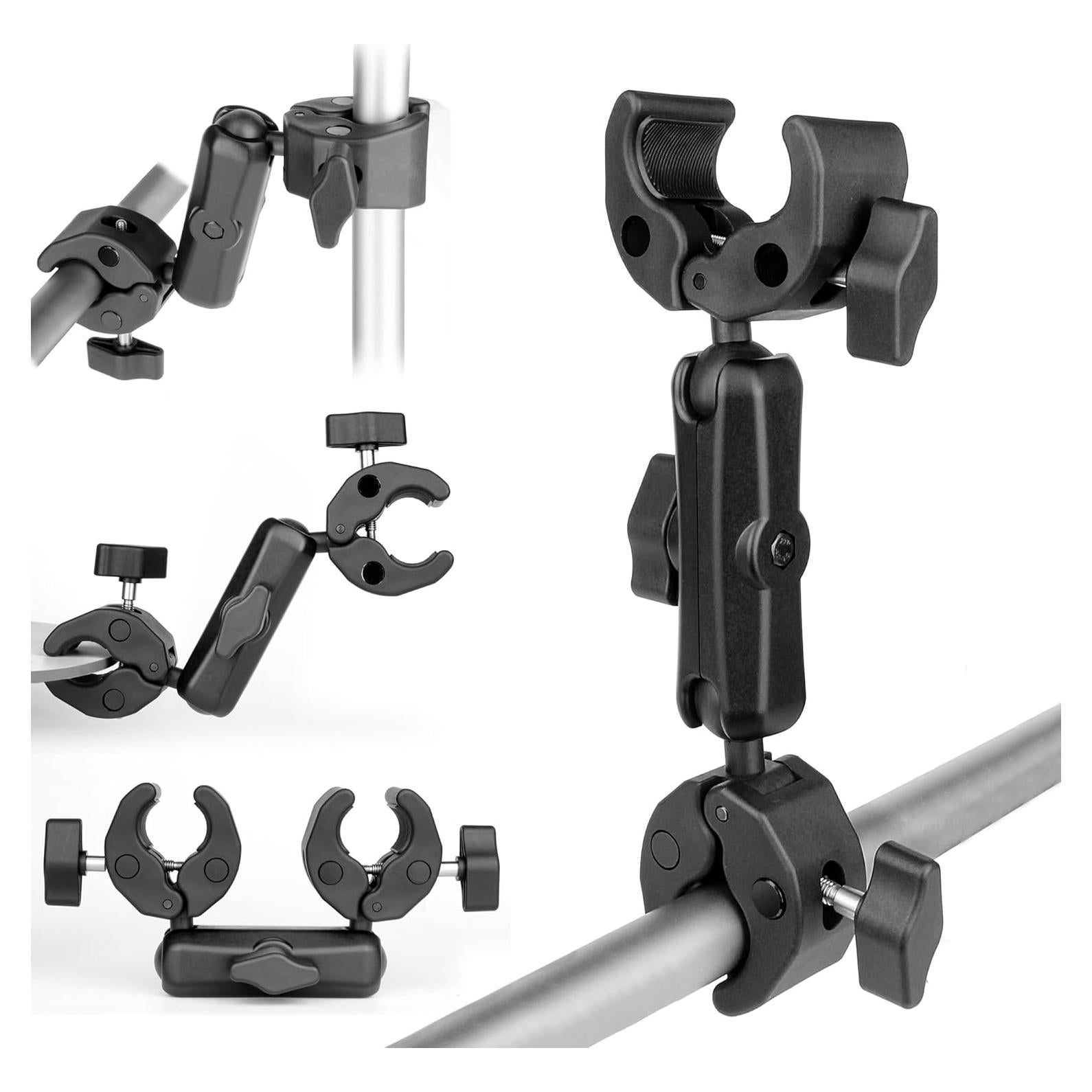 Soporte de Cámara Doble Super Clamp YALLSAME con Brazo Ajustable