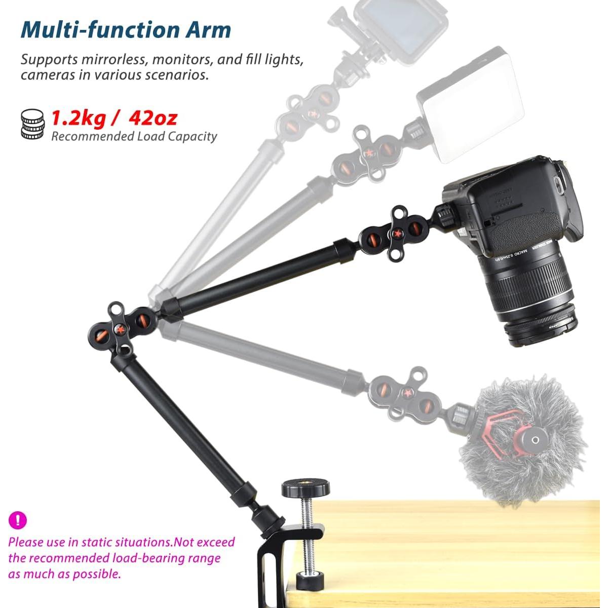 Brazo Mágico Ajustable Akeipho 53cm con Super Abrazadera