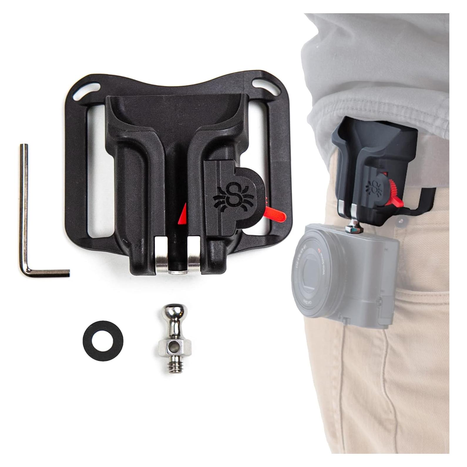 Soporte de Cámara Spider Holster BlackWidow para Cinturón