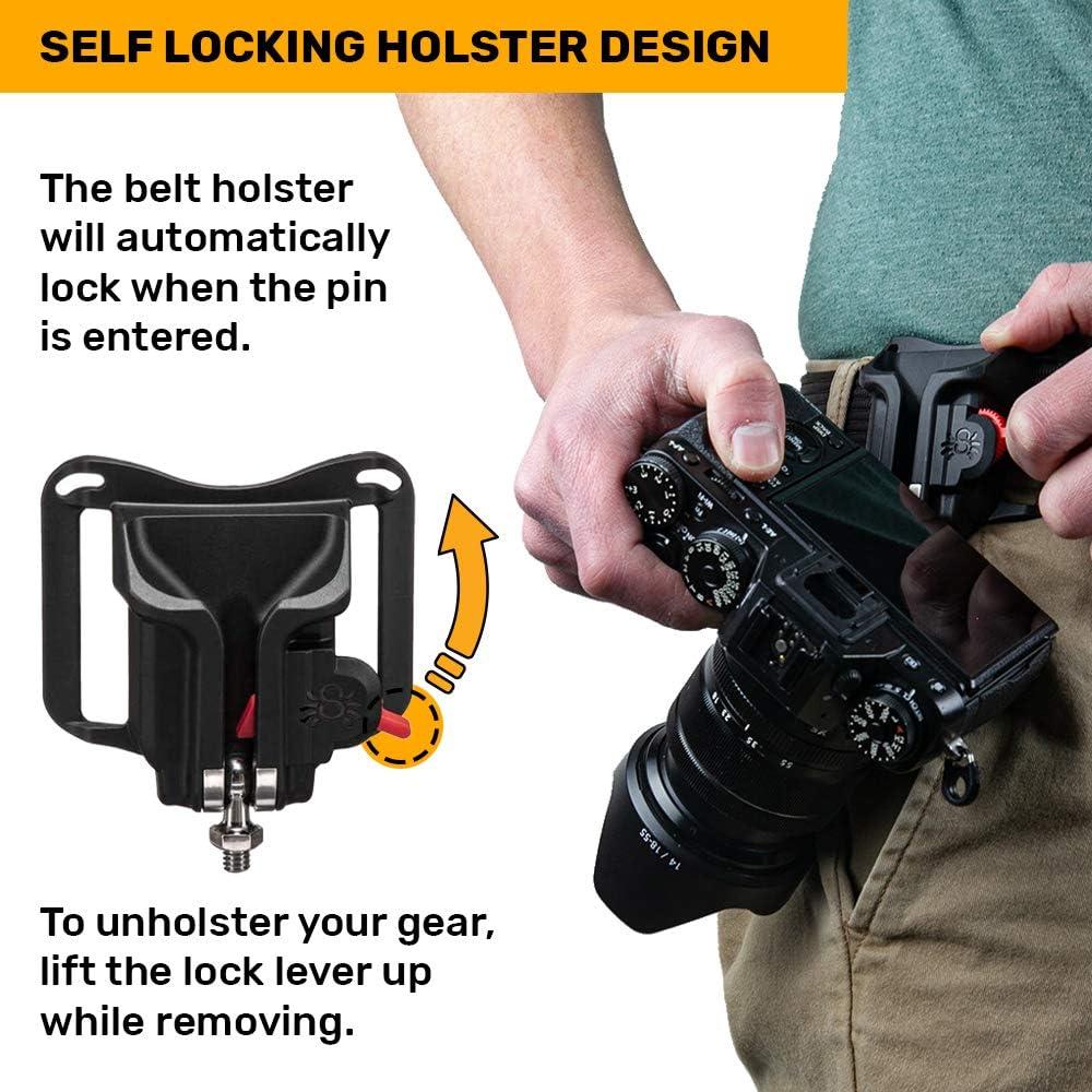 Soporte de Cámara Spider Holster BlackWidow para Cinturón