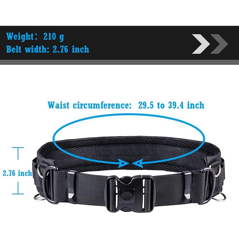 Cinturón Utilitario VisionKids Ajustable 75-100 cm con 8 Anillos D